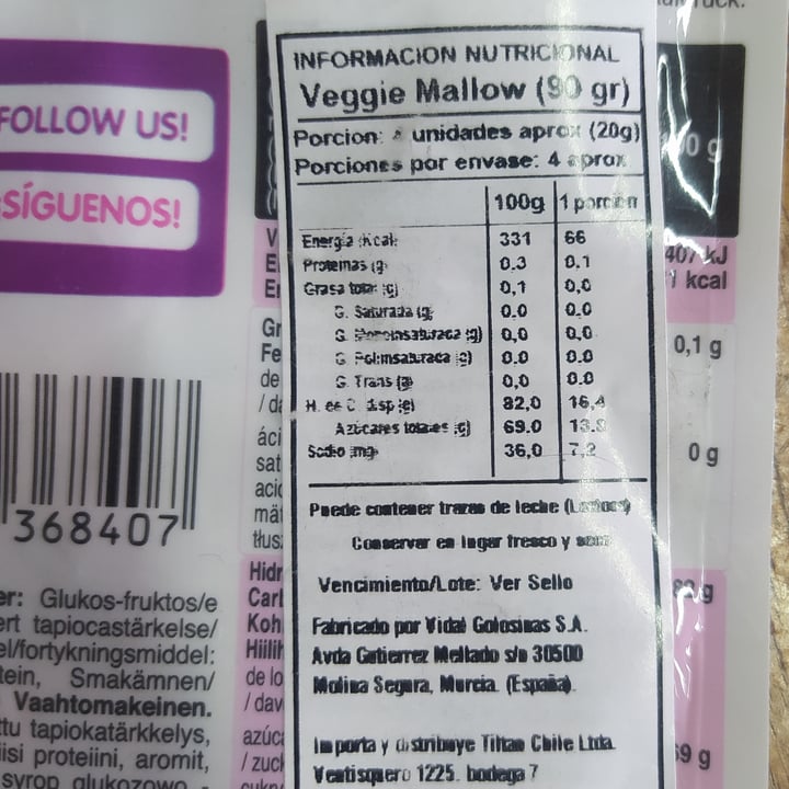 photo of Vidal Naturall Veggie Mallow shared by @nekrochan on  09 Oct 2023 - review