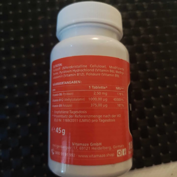 photo of Vitamaze Vitamina B12 e B6 shared by @saartje84 on  20 Apr 2024 - review