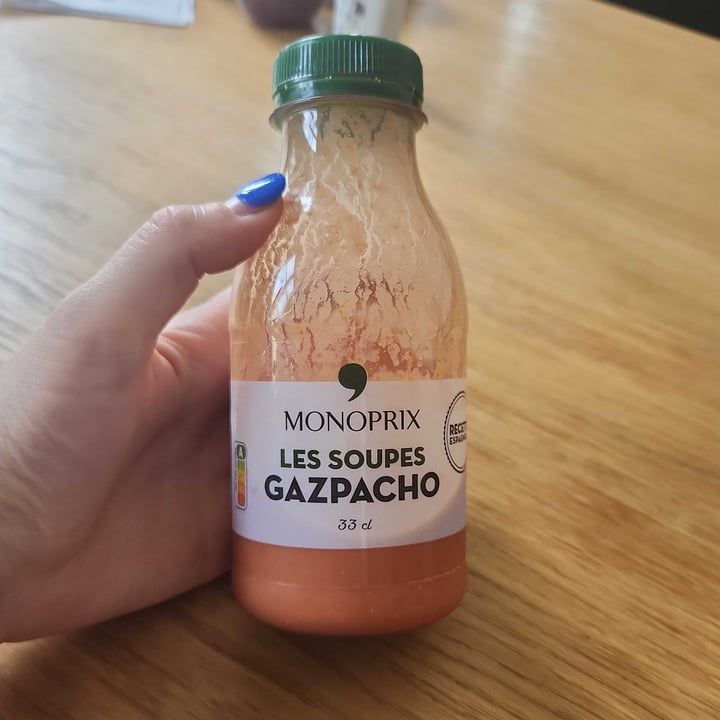 photo of Monoprix Les Soupes Gazpacho shared by @eatwithzara on  25 Jul 2024 - review