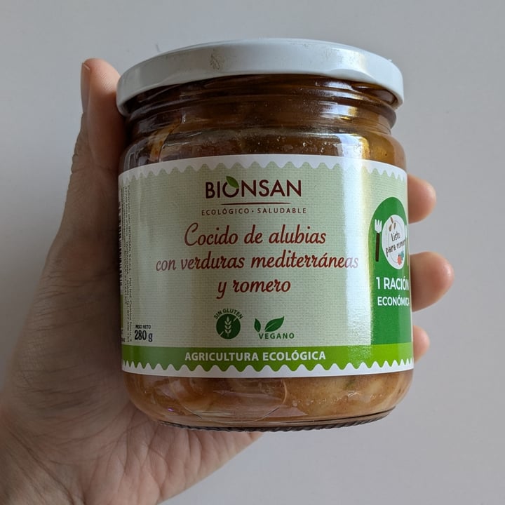 photo of Bionsan Cocido de alubias con verduras mediterráneas y romero shared by @maganavarro on  03 Sep 2024 - review