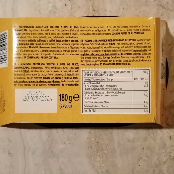photo of Unconventional Cotolette Vegetali 0% Pollo 100% Gusto shared by @anthe on  30 Mar 2024 - review