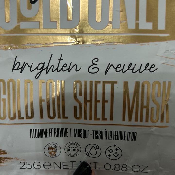 photo of PS... Gold foil sheet mask shared by @giulia1995 on  24 Oct 2023 - review