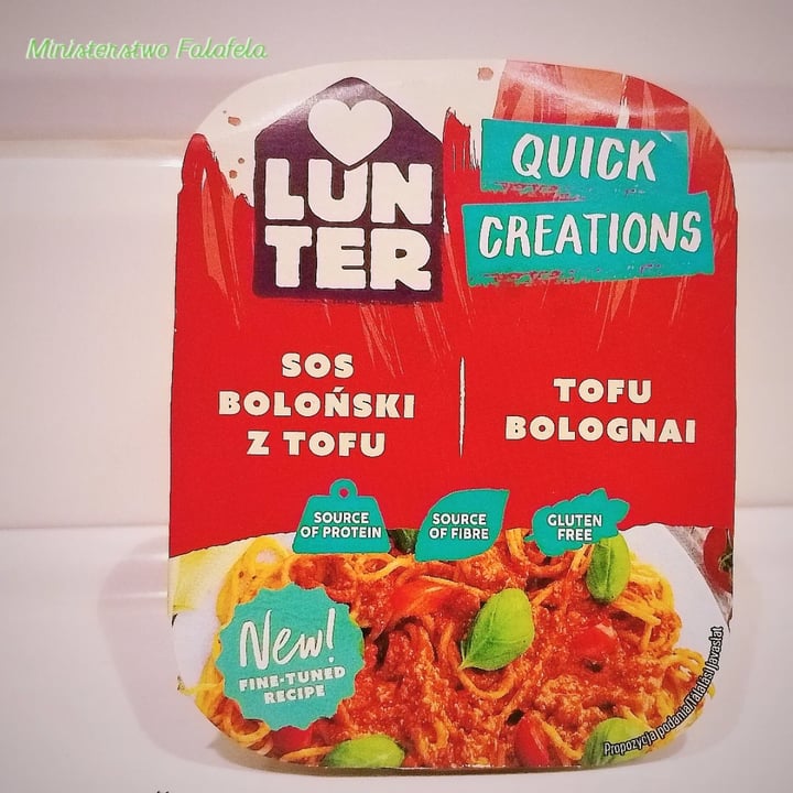 photo of Lunter Tofu Bolognese shared by @ministerstwofalafela on  05 Sep 2025 - review