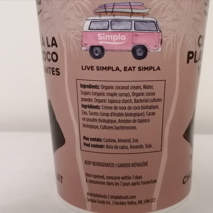 photo of Simpla Coconut Plant-based Yogurt shared by @vegan-me on  21 Oct 2023 - review