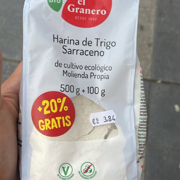 photo of El Granero Integral Harina de Trigo Sarraceno shared by @galletasdementa on  01 May 2024 - review