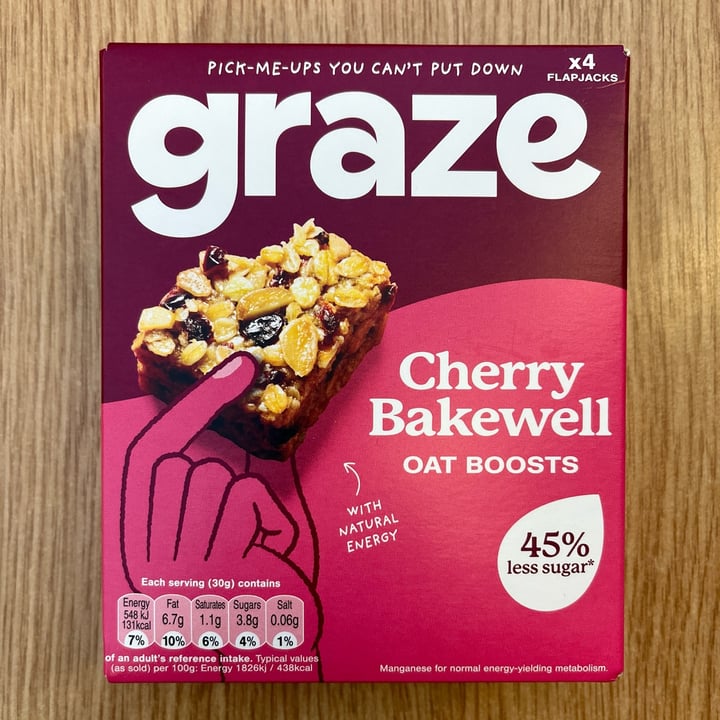 photo of graze Oat Boost Cherry Bakewell shared by @alistar on  29 Mar 2024 - review