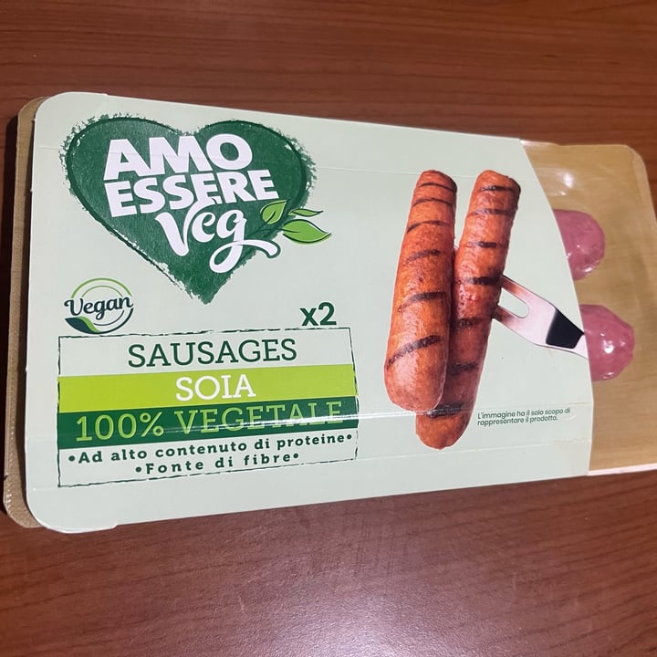 photo of Amo Essere Veg soia sausages shared by @alyssakim on  25 Sep 2025 - review