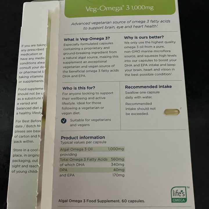 photo of Healthspan Veg-Omega 3 1000mg shared by @joanne71 on  05 Oct 2024 - review