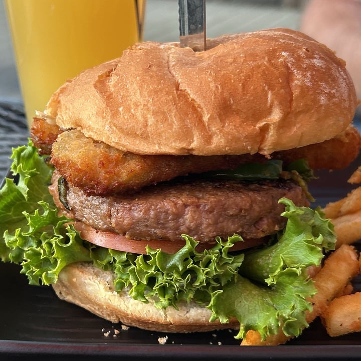 photo of Village Bar & Grill Truffle Shuffle Burger shared by @herbivoracious on  25 Sep 2025 - review