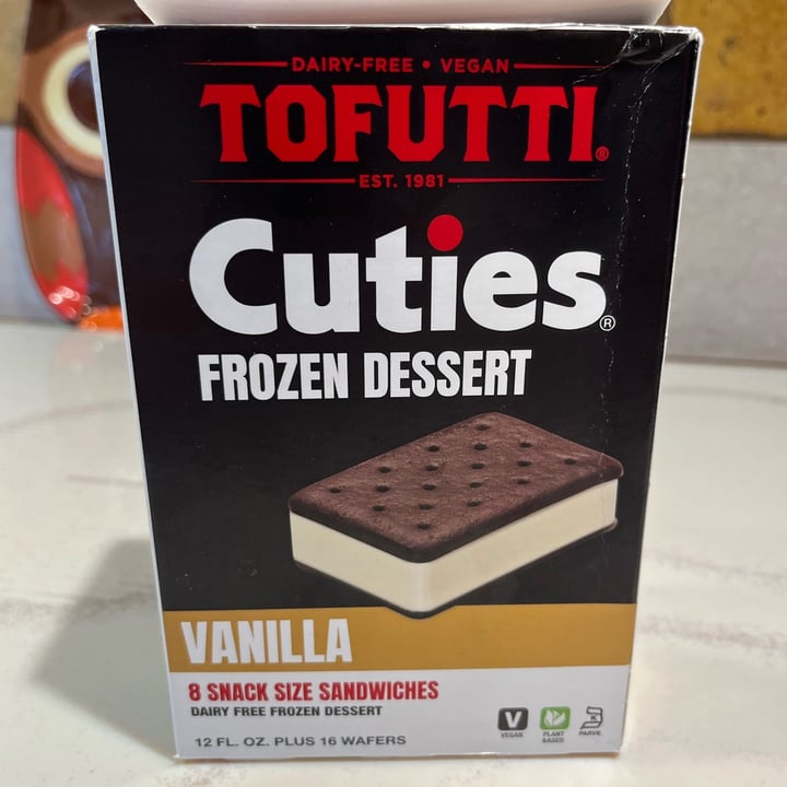 photo of Tofutti cuties frozen dessert shared by @gardensoul on  17 Feb 2024 - review