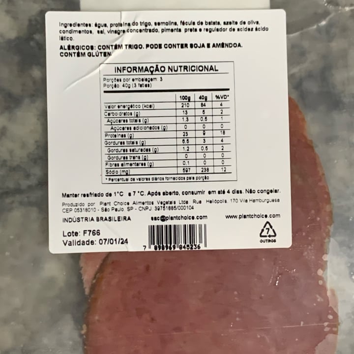 photo of Plant Choice Pastrami shared by @vimauro on  16 Dec 2023 - review