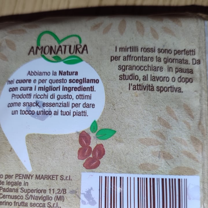 photo of Amonatura Mirtilli rossi essiccati shared by @marty3110 on  17 May 2025 - review