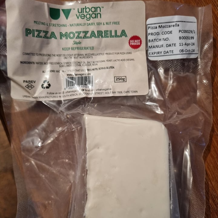 photo of Urban Vegan Pizza Mozzarella shared by @carmz on  07 May 2024 - review