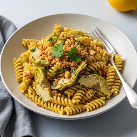 Easy Lemon Artichoke Fusilli: A Quick & Delicious Vegan Pasta (Gluten-Free Option) Easy Lemon Artichoke Fusilli: A Quick & Delicious Vegan Pasta (Gluten-Free Option)