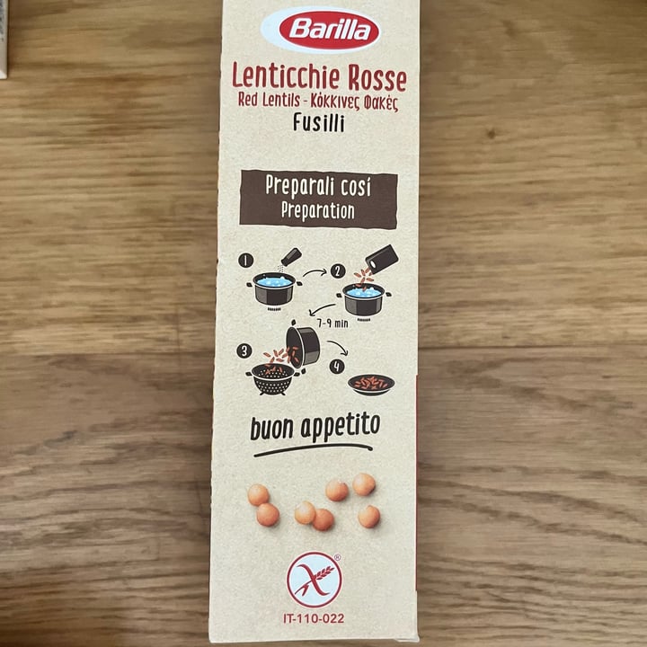 photo of Barilla Fusilli lenticchie shared by @chiadefe on  26 Jun 2025 - review
