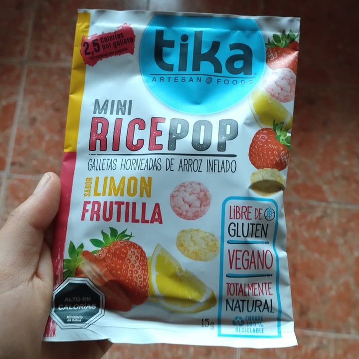 photo of Tika Mini Ricepop Limón Frutilla shared by @catamartins on  09 Dec 2023 - review