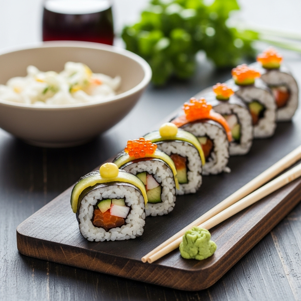 Rolling Vegan Sushi at Home
