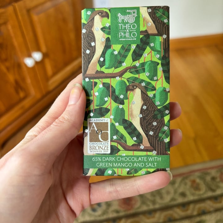 photo of Theo & Philo 65% Dark Chocolate with Mango and Salt shared by @hereforareason on  17 May 2025 - review