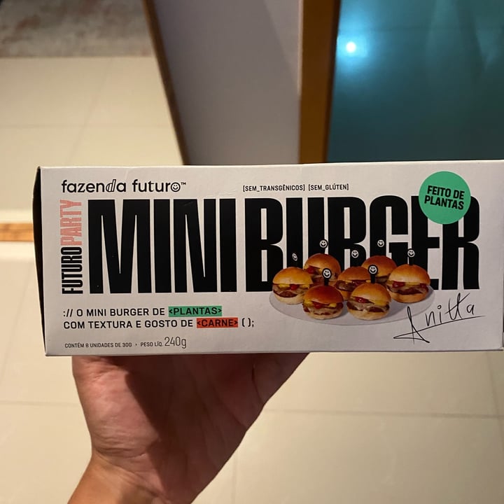 photo of Fazenda Futuro - Future Farm Futuro Party Mini Burger shared by @malu26 on  06 Sep 2023 - review