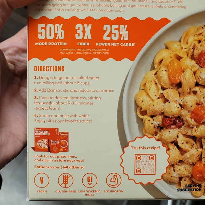 photo of Banza Banza Shells Made from Chickpeas shared by @yourfriendjen on  15 Aug 2025 - review