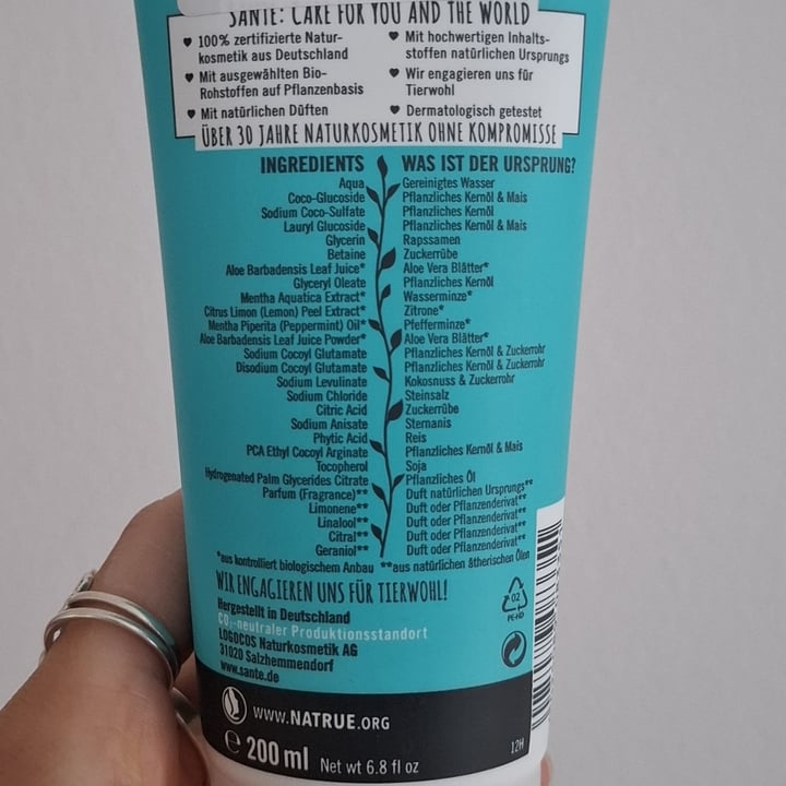 photo of Sante Mint Lemonade Shower Gel shared by @emmabean on  24 Jun 2025 - review
