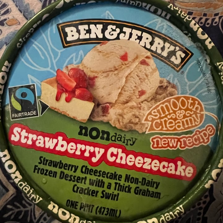 photo of Ben & Jerry's Non Dairy Strawberry Cheezecake shared by @allycat38 on  06 May 2024 - review