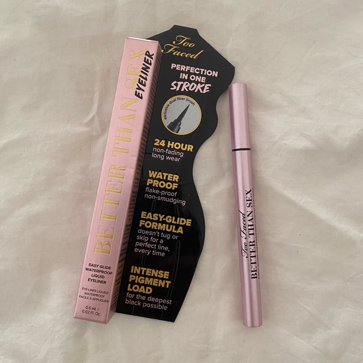 photo of Too Faced Eyeliner Better Than Sex shared by @camucm on  18 Dec 2023 - review