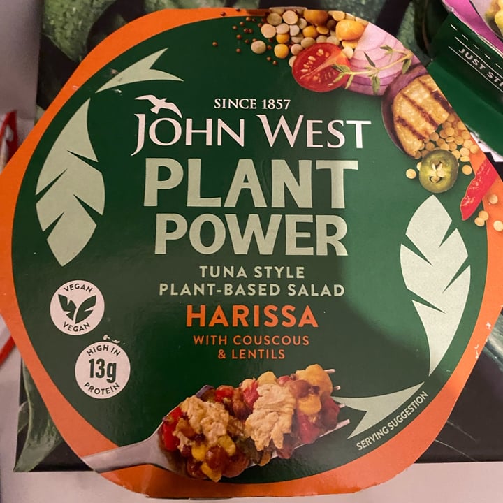 photo of John West plant power Harissa tuna style salad shared by @mg94 on  30 Nov 2023 - review