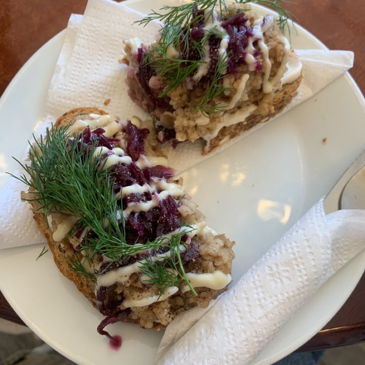 photo of Vegan Danish Bakery Danish Pate Sandwich shared by @vegandidsystem on  16 Feb 2025 - review