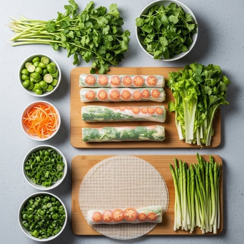 Easy No-Cook Vegan Rice Paper Rolls: Fresh Summer Snack with Peanut Sauce (Gluten-Free)