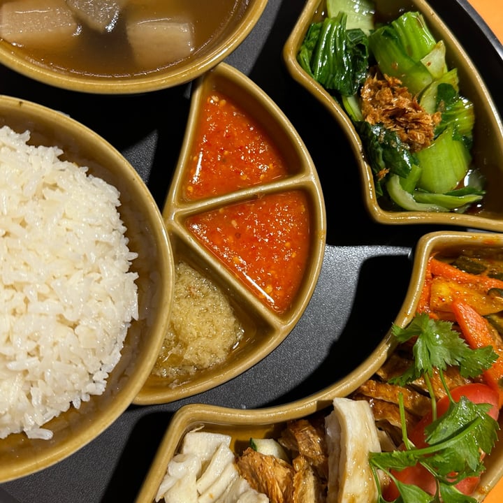 photo of 33 Vegetarian Food Healthy Vegetarian Chicken Rice Set shared by @mrdonut on  17 Mar 2024 - review