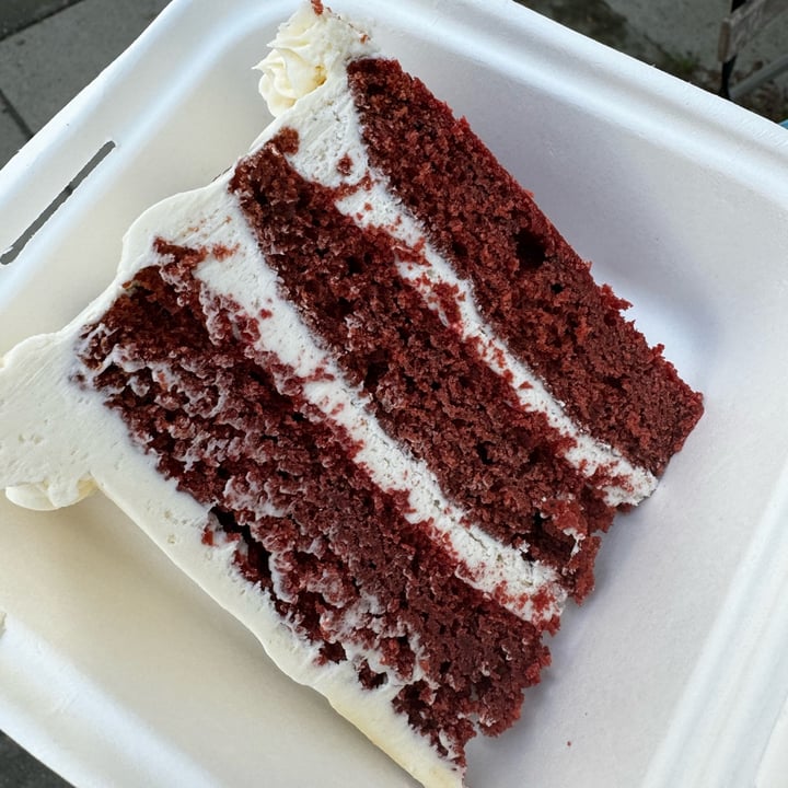 photo of The Hidden Gem Treat Shop & Cafe Vegan Red Velvet Cake shared by @veganmika on  10 Feb 2024 - review