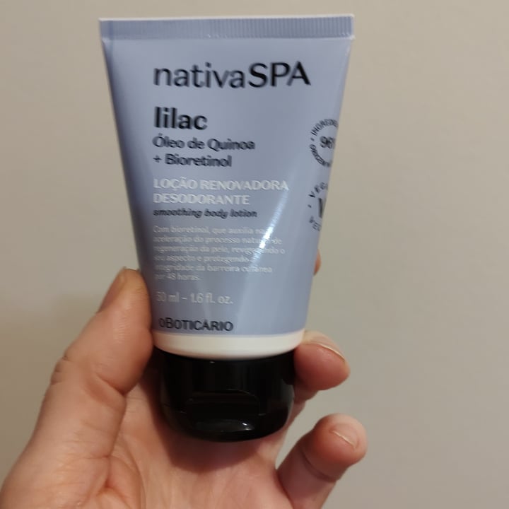 photo of O Boticário Nativa spa Lilac - loção renovadora desodorante shared by @vanessamaiolini on  10 Jun 2024 - review