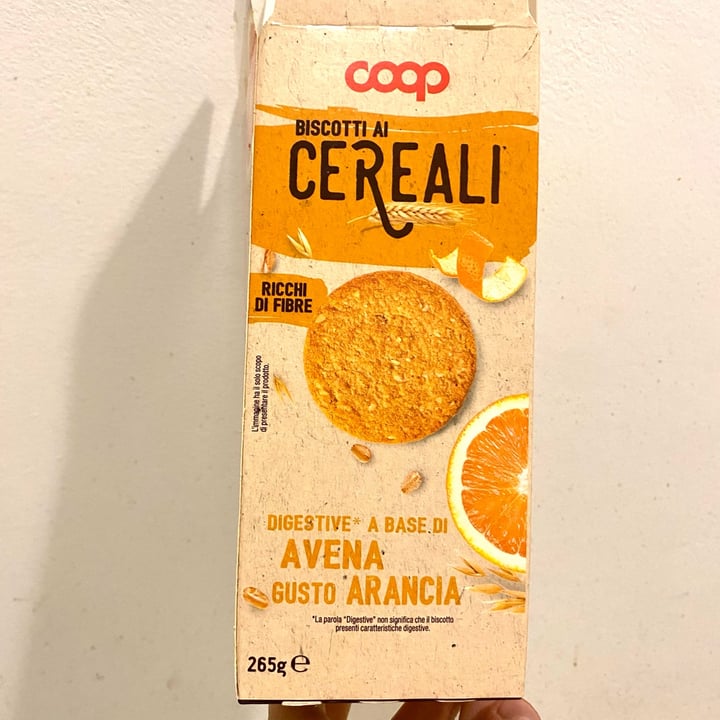 photo of Coop biscotti ai cereali digestive a base di avena gusto arancia shared by @eliamariotti on  09 Jan 2024 - review
