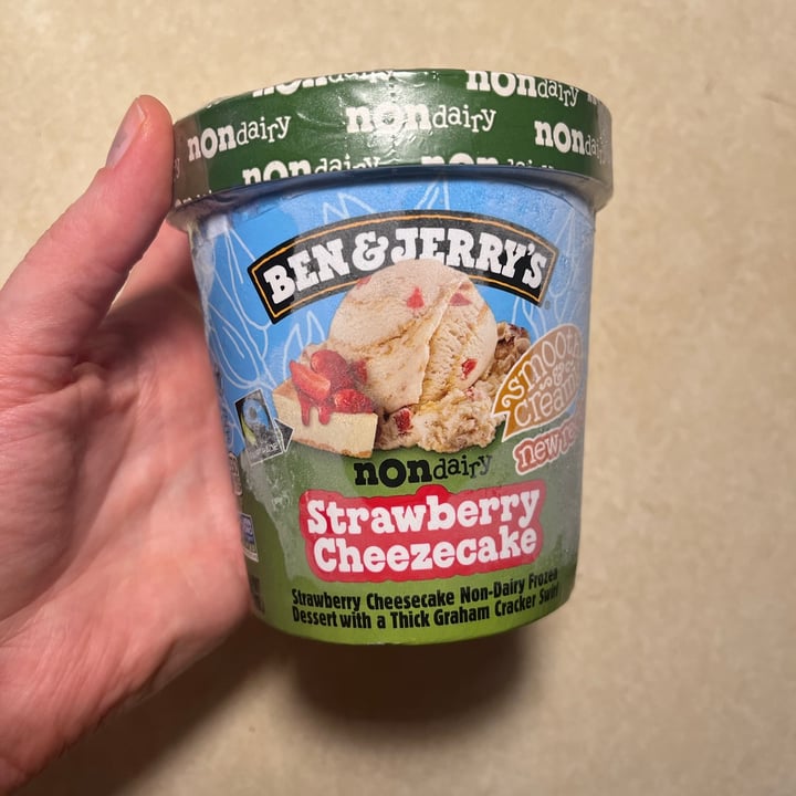 photo of Ben & Jerry's Non Dairy Strawberry Cheezecake shared by @ameriamber on  06 May 2024 - review