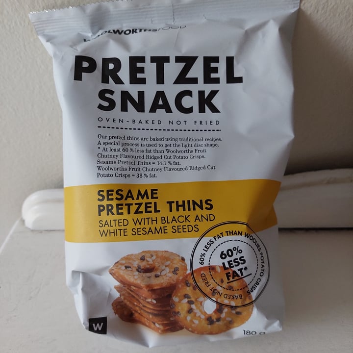 photo of Woolworths Food Sesame pretzel thins shared by @hippiegirl on  12 May 2024 - review