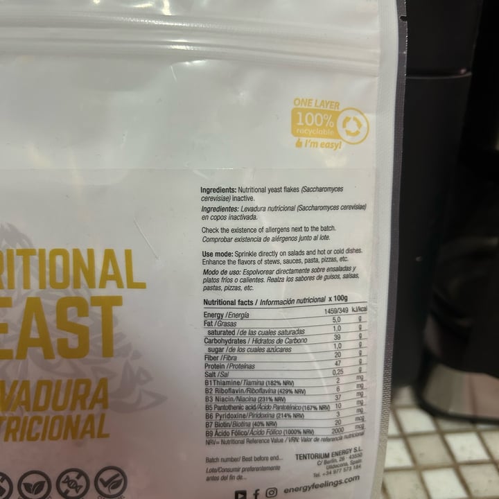 photo of Energy Feelings Nutritional Yeast shared by @anto05 on  08 Jan 2025 - review