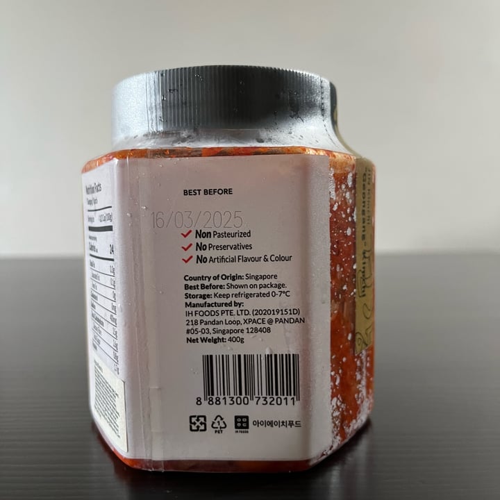 photo of JIN Kimchi “Geongang” Kimchi shared by @vegphilosopher on  27 Dec 2024 - review