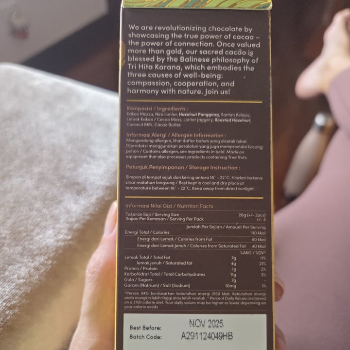 photo of Sacred Cacao Hazelnut Butter shared by @stefietokee on  06 Jun 2025 - review