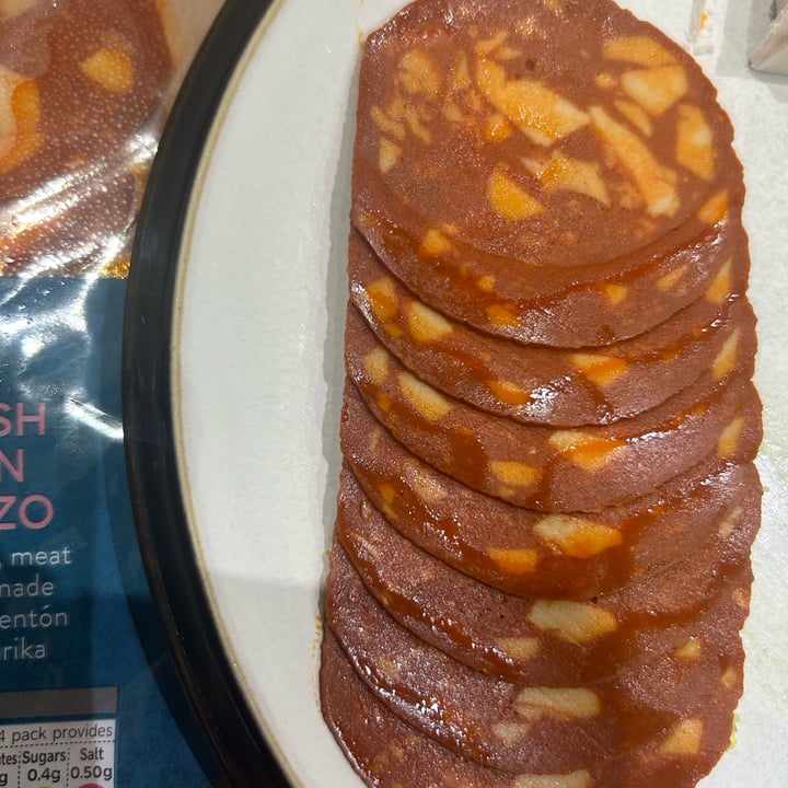 photo of Plant Kitchen (M&S) Spanish Vegan Chorizo Slices shared by @veganarian-yogi on  21 Jan 2024 - review