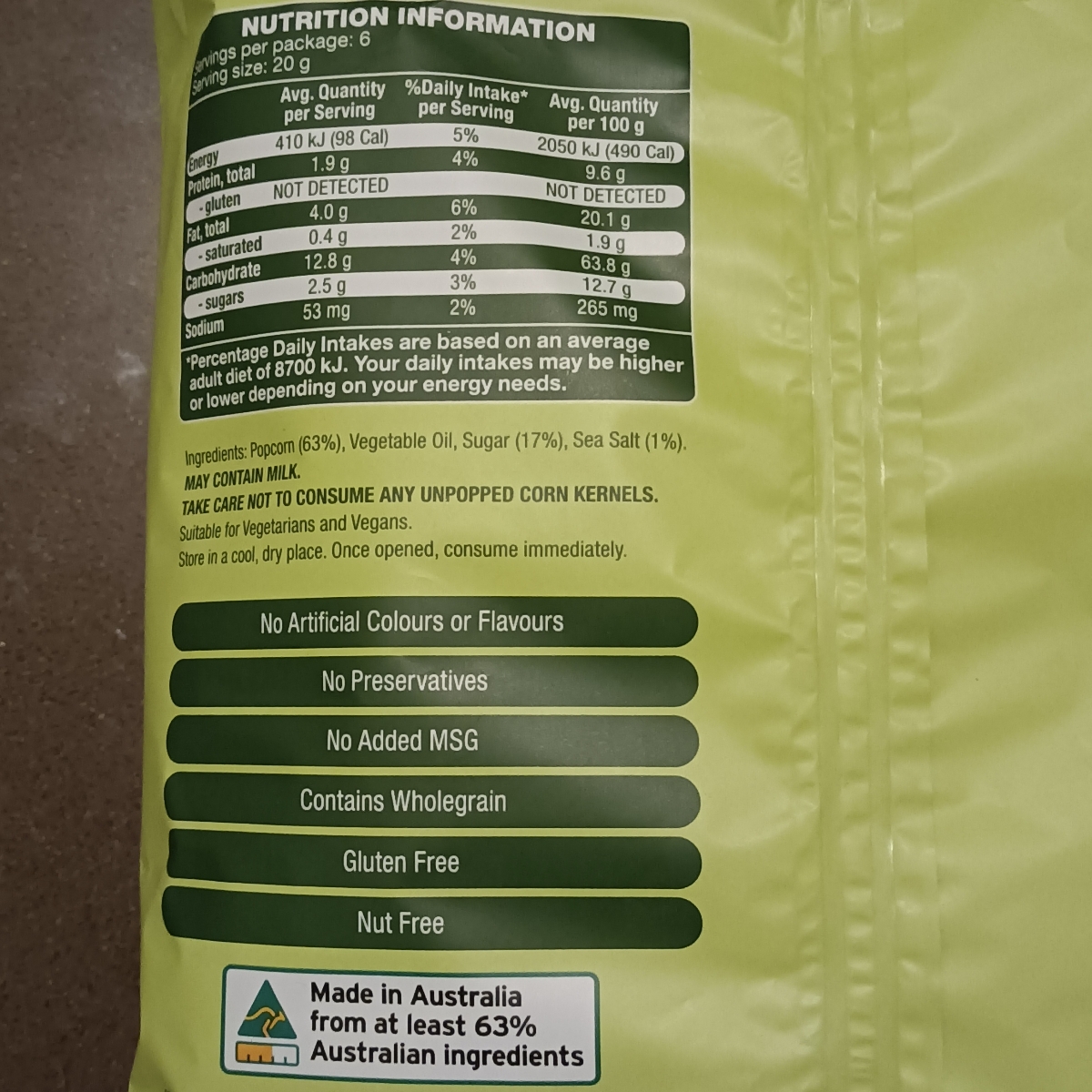 Sweet & Salty Popcorn from Sprinters - Vegan Product Reviews & Ratings ...