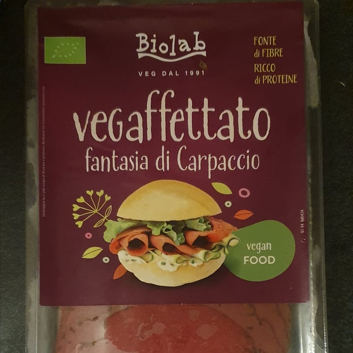 photo of Biolab Affettato vegano “fantasia di carpaccio” shared by @francescarest on  19 Oct 2024 - review