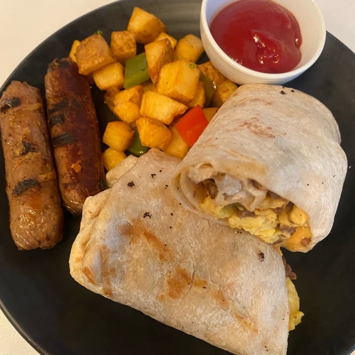 photo of Crossroads Kitchen breakfast burrito shared by @vegan4love on  25 Jun 2024 - review