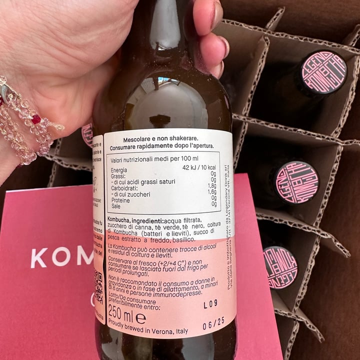 photo of Legend kombucha peach one shared by @babette on  05 Feb 2025 - review