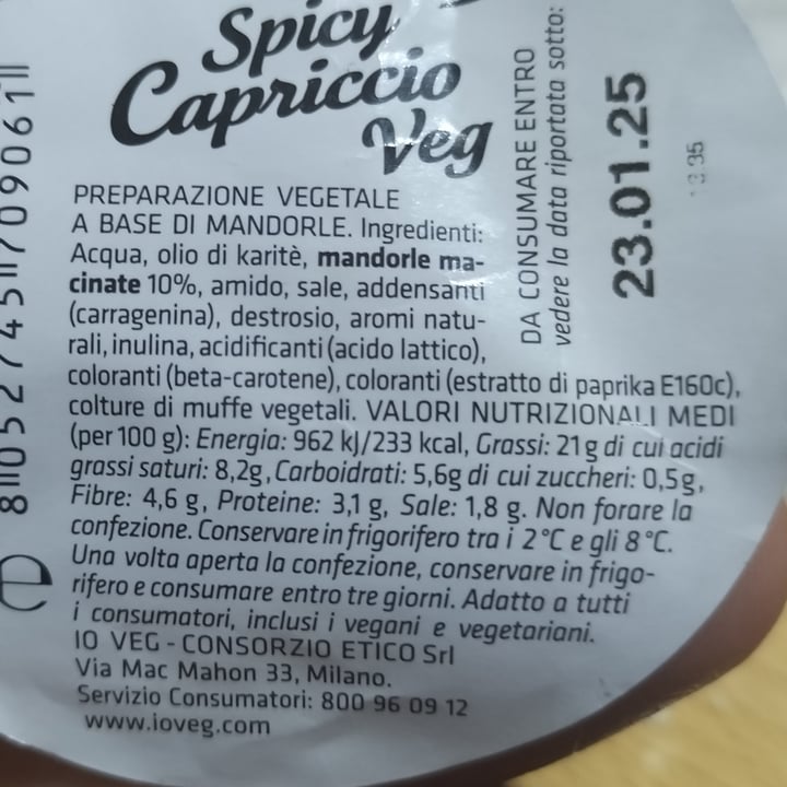 photo of IO VEG capriccio shared by @bruinichiara on  16 Jan 2025 - review