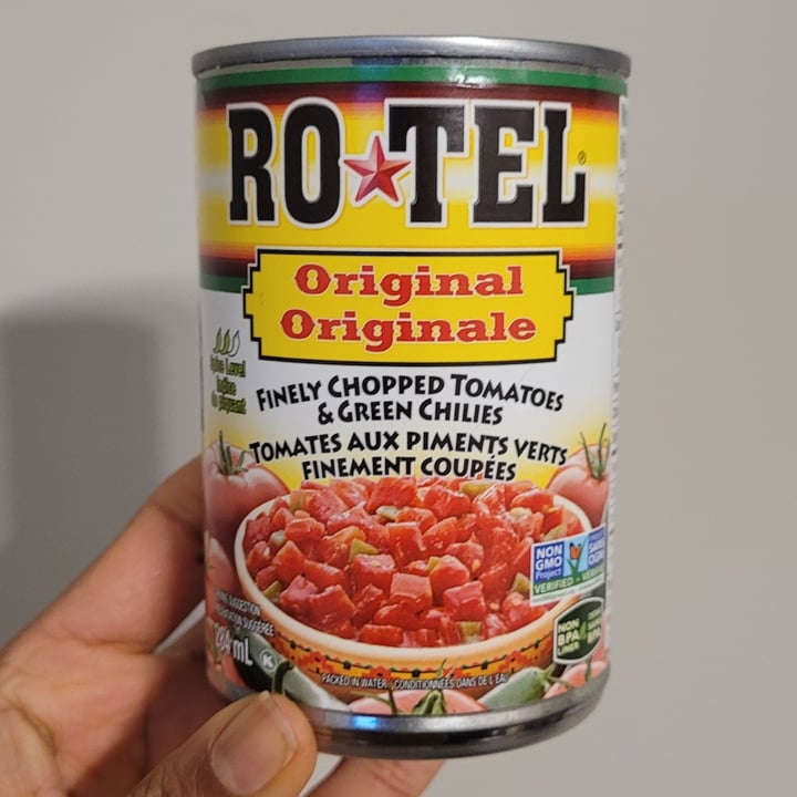 photo of Rotel Original Diced Tomatoes & Green Chilies shared by @theveglife on  15 Nov 2023 - review