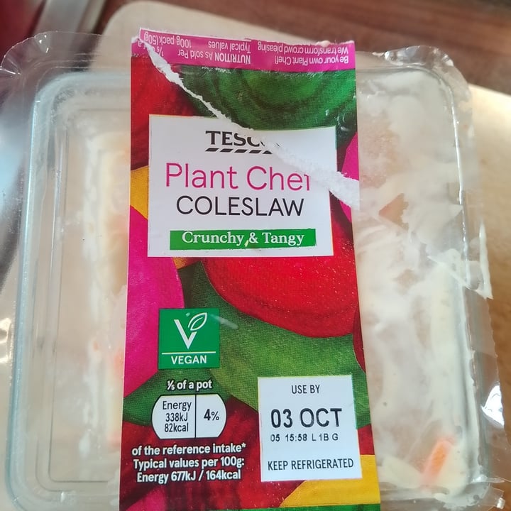 photo of Tesco Plant Chef Coleslaw shared by @lucylou77 on  01 Oct 2025 - review
