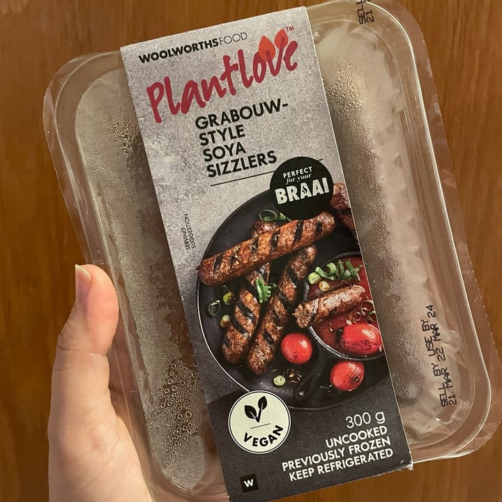 photo of Woolworths Food grabouw style soya sizzlers shared by @annika-m on  22 Mar 2024 - review