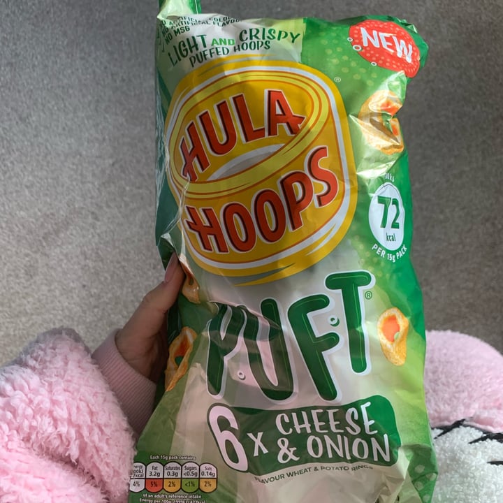 photo of Hula hoops puft cheese and onion shared by @veganellas on  30 Oct 2023 - review