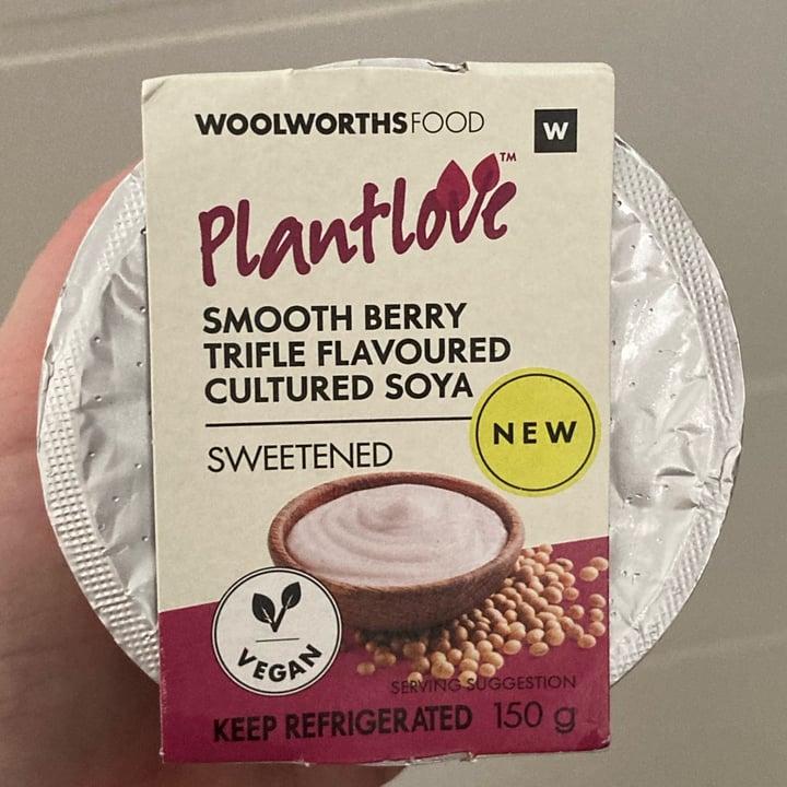 photo of Woolworths Food Smooth Berry Trifle Flavoured Cultured Soya shared by @catherinews on  19 Nov 2023 - review